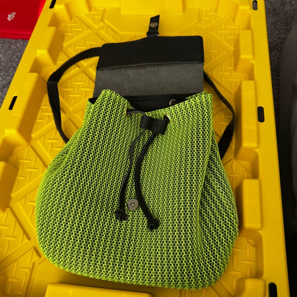 2/$10- Neon Green Mesh Backpack